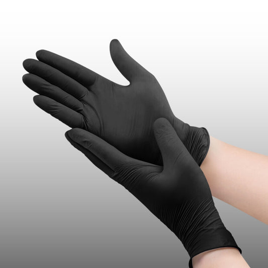 Black Nitrile Gloves