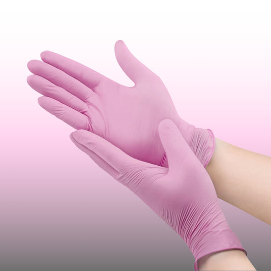 Pink Nitrile Gloves